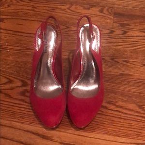 Red alfani heels- size 6